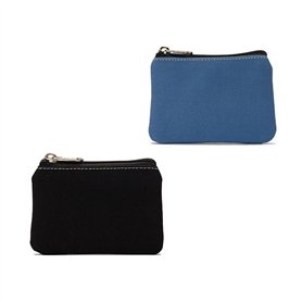 Lot de 2 petits porte-monnaie, porte-monnaie, clip à monnaie, poche zippée en toile, porte-monnaie pour femme et petit sac, peti Lot de 2 petits porte-monnaie