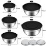 Ensemble de 5 Bols Mélangeur Saladier en Acier Inox