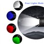 DaskFire Lampe Torche 4 en 1 Super Bright 900 Lumen Rouge & Vert Lumière Bleue Lampe de Poche Multifonctionnelle Poche Réglable