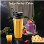 AMZCHEF 2-EN-1 Blender Mixeur 1800W | Blender Professionnel 1,85L et Mini Mixeur Smoothie 600ml | Blender Mixeur Puissant avec P