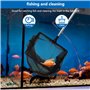 INNAL Épuisette Télescopique 26-45 CM Epuisette Aquarium Mini Réglable Poissons Télescopiques Net Petite Epuisette Aquarium pour