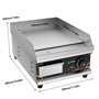 DULNICE Plancha Électrique Professionnelle en Acier Inoxydable, Commerciale Plancha de Cuisson Grill electrique,220-240V