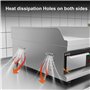 DULNICE Plancha Électrique Professionnelle en Acier Inoxydable, Commerciale Plancha de Cuisson Grill electrique,220-240V