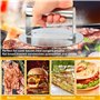 Bafumiu Presse Burger en Acier Inoxydable, Presse Steak Haché Smash Burger Rond de 16 cm (6 Pouces), Presse Hamburger Profession