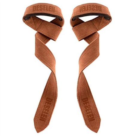 Deselen Sangles de Levage en Cuir pour Musculation - Prise en Main améliorée et Performances optimisées