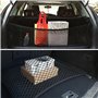Filet de Rangement 80x100cm Peut Être Étendu Jusqu'À 210×140cm Filet Coffre Voiture Filet de Rangement Coffre avec 4 Crochets Ha