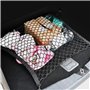 Filet de Rangement Coffre de Voiture 110×60cm - Extensible Jusqu'à 220×120cm - Élastique Avec 4 Crochets - Pour la Plupart des V