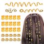 MXTIMWAN 28 Pièces Bijoux de Cheveux Viking Perles en Spirale