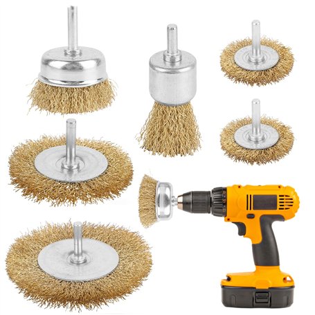 6PCS Brosse Metallique pour Perceuse