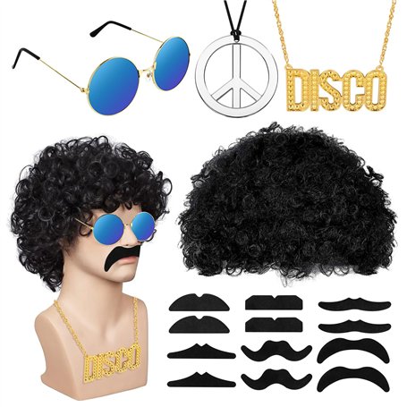 Hippie Perruque Costume Set