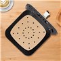 100 Papier Sulfurisé Air Fryer,Perforé Papier Cuisson Air Fryer,Jetable Antiadhésive Sans Huile Papier Parchemin Accessoires pou