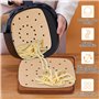 100 Papier Sulfurisé Air Fryer,Perforé Papier Cuisson Air Fryer,Jetable Antiadhésive Sans Huile Papier Parchemin Accessoires pou