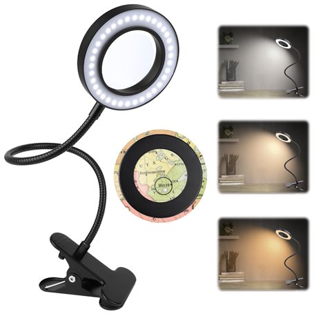 MXTIMWAN 5X Lampe Loupe