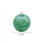 YPLonon Perle de Verre Rondes 8MM Craquelé Assortiment Des Billes de Cristal avec Trou Colorées Perles en Vrac Naturelles pour B