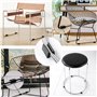 Lot de 24 Pieds de Chaise en Plastique en Forme de U, diamètre 12 mm, Noir, pour chaises tubulaires