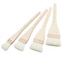 Longdex Creative Mark Lot de 4 pinceaux professionnels en poils de chèvre blancs doux pour le lavage