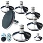 GZjiyu 6 Pcs Patin Chaise Bureau INOX