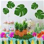 SLAXJNE 60 Pièces Décorations De Fête Tropicales, Décorations De Fête Hawaïennes, Décorations De Palmiers, Décorations De Table,