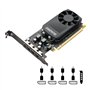 PNY Nvidia Quadro P1000 4 Go GDDR5 4 x Mini DisplayPort Support pour carte graphique professionnelle Noir 4 câbles d'affichage i