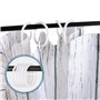 180x200CM Rideau de Douche Polyester Anti Moisissure Lavable Imperméable Tissu Rideaux de Douche avec 12 Crochets en C pour Sall