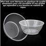 MIVIDE 100pcs Bols en Plastique Dur, 180ml Saladier Plastique Transparent, Bol de Service Réutilisable pour Mousse, Pouding, Des