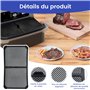Tuocal Anti Projection pour Air Fryer Ninja 10,4L AF500EU, Anti Eclaboussure Silicone Accessoires pour Friteuse à Air Chaud Moul