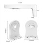 WiTi Support Mural pour EZVIZ C6 C4 Series IP Camera Installation Facile, Support Plastique pour caméras PT Systèmes de sécurité
