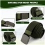 3 Pièces Ceinture en Nylon Homme Ceinture Homme Tissu Ceinture Tissu Réglable Sangle de Ceinture Tissus Homme Ceintures Homme Un