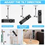 Support Videoprojecteur Pplafond Rotation à 90° 360° Mural Projecteur Support de Plafond Videoprojecteur Support Plafond Videopr