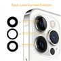 Cemobile Lentille de rechange d'origine pour caméra arrière iPhone 13 Pro et iPhone 13 Pro Max avec adhésif pré-installé et kit 