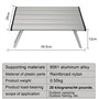 TINGJS Table de Camping Petite Table Exterieur Pliante en Aluminium Compacte Portable pour en Plein air Pique-Nique Plage Randon