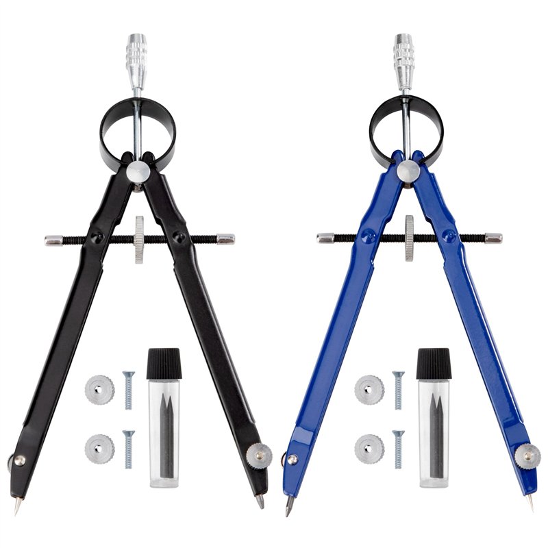 Compas Sellier Compas de Précision, 2pcs Professionnel Compas Scolaire de P | Isleden