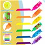 Mini Surligneurs Bonbons Forme 30 Pièces, Stylos Fluorescents Marqueurs Kawaii, Couleurs Vives Textliner pour Carte D'anniversai