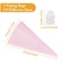5 Douilles Pâtisserie Petit Choux et 3 Poches à Douille en Silicone Réutilisable, Douilles Professionnelles en Acier Inoxydable
