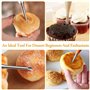 5 Douilles Pâtisserie Petit Choux et 3 Poches à Douille en Silicone Réutilisable, Douilles Professionnelles en Acier Inoxydable