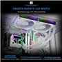 Thermalright Frozen Infinity 240 WHITE Refroidisseur liquide pour CPU double ventilateur PMM 2000 tr/min pour CPU Aio AM4/AM5 et
