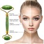 2 Pcs Rouleau De Jade Kits De Massage Jade Roller Et Gua Sha Rouleau De Jade Massage Visage Rouleau Jade Visage Naturelle Roulea