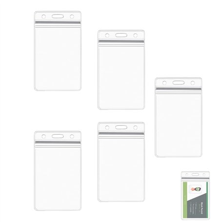 5 Pcs Porte Carte Transparent