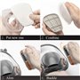 RANKSING Full Facepiece Masque respiratoire réutilisable 6800 Accessoires d'assurance de travail avec 12 filtres 2 cartouches 2 