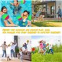 DUGEGAYL Jeu Catch Ball et Toss, Raquette de Plage, Disque de Jeu de Lancer, Enfants Lancer Catch Ball Jouet avec 4 Palettes et