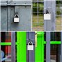 Cadenas Robuste 40mm Haute Sécurité - D'extérieur Imperméable Antirouille [4 Clés] - Lourd en Acier Allié pour Entrepôt, Contene