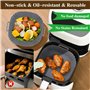 Airfryer Pot Plat Carré Pliable Doublure Liner
