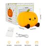 Veilleuse Bébé Veilleuse Enfant, Rechargeable USB+3 Luminosité+Fonction Minuterie, Citrouille Veilleuse Bebe Silicone Souple LED