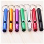 14 Pièces Aluminium Sifflet, Sifflet d'urgence en Aluminium, avec Porte-clés pour Le Sport, Postuler à l'entraînement, Le Campin