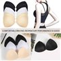 Lot de 6 Paires de Coussinets de Soutien Gorge Inserts Triangulaires Couleur Peau Rembourrage Amovible Doux et Confortable pour 