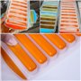 Lot de 1 Bac à Glaçons en Silicone Bac à Glaçons en Silicone avec Couvercle, bac à glace en silicone Facile à démouler pour Whis