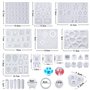 JOTOL 320pcs Moulle Silicone Resine Epoxy Kit de Moules et Outils de Coulée pour la Fabrication de Bijoux en Cristal Pendentif B