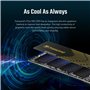 Transcend SSD M.2 2280 PCIe Gen4x4 de 1 To, jusqu'à 7 400 Mo/s, SSD interne NVMe avec dissipateur thermique en graphène avec con