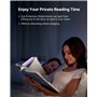 Mexllex Lampe de Lecture, Liseuse Lampe lecture pour lire au lit lampe livre lecture Rechargeable 3 Couleurs Protection des Yeux