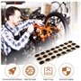 BOBOZHONG Kit de réparation de vélo, kit de réparation de pneus de vélo, Rustine Vélo,Patchs de Pneus Râpe Leviers de Pneu,Répar